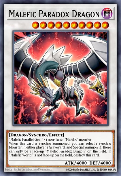 Malefic Paradox Dragon, Bonds Beyond Time Movie Pack YMP1-EN007