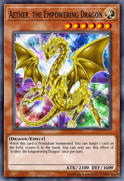 Aether, the Empowering Dragon, Super Starter: Space-Time Showdown YS14-EN011