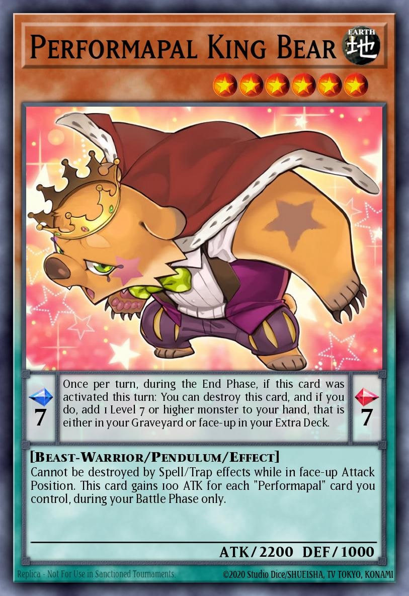 Performapal King Bear, Starter Deck: Yuya YS16-EN002
