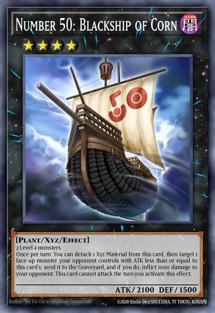 Number 50: Blackship of Corn, Yu-Gi-Oh! ZEXAL Manga Promotional Cards YZ02-EN001