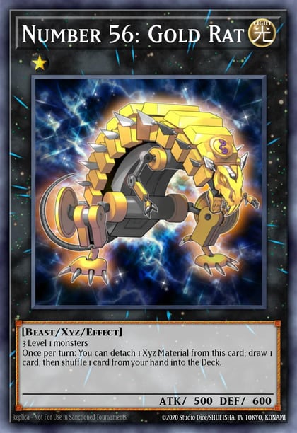 Number 56: Gold Rat, 2013 Zexal Collection Tin ZTIN-EN013