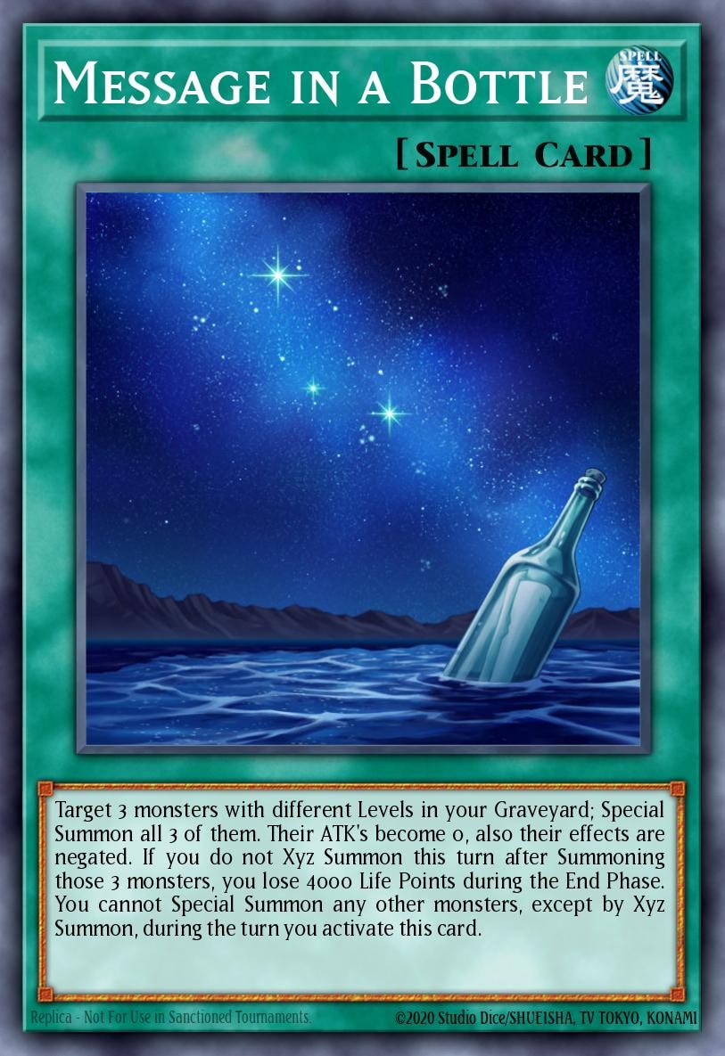 Message in a Bottle, 2013 Zexal Collection Tin ZTIN-EN015